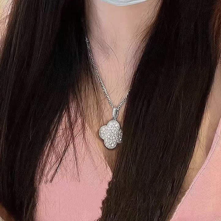Van Cleef & Arpels Vintage Alhambra Diamond Necklace